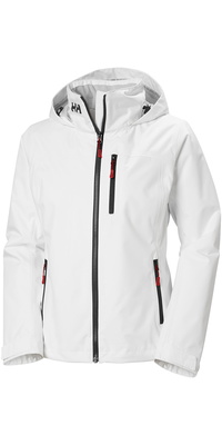 2026 Helly Hansen Womens Crew Hooded Midlayer Sailing Jacket 2.0 34447 - White